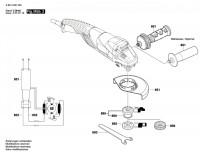 Bosch 3 601 H30 100 Gws 11-125 Cih Angle Grinder 230 V / Eu Spare Parts